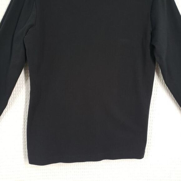 Vintage Susan Lawrence Shirt Womens Medium Black Goth Christmas Distressed Y2k - Picture 13 of 16